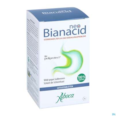 Sie sehen eine Packung Aboca Neobianacid Tabl Minze Ab 6 Jahren 45st, Produktbild: 04 Aboca Neobianacid Tabl Minze Ab 6 Jahren 45st, A-Nr.: 5571948 - 04