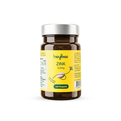 Sie sehen eine Packung Zink 5.3mg + Propolis, Produktbild: 01 Zink 5.3mg + Propolis, A-Nr.: 6022758 - 01