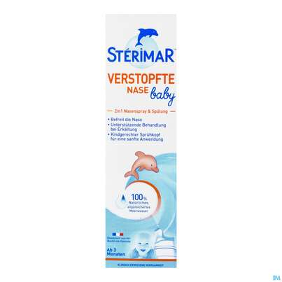 Sie sehen eine Packung Sterimar Verst Baby Na-spray 100ml, Produktbild: 02 Sterimar Verst Baby Na-spray 100ml, A-Nr.: 5714477 - 02