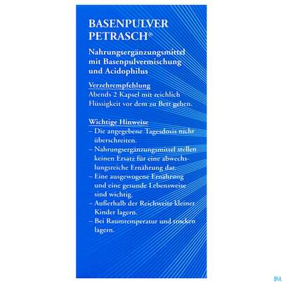 Basen Pulver Kapseln/petrasch Duenndarmloeslich 60st, A-Nr.: 2486981 - 05