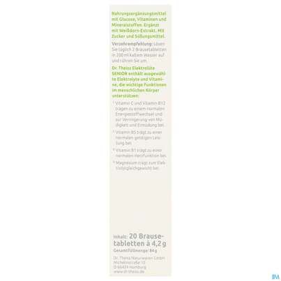 Sie sehen eine Packung Dr.theiss Brausetabl Elektroluete Senior 20st, Produktbild: 04 Dr.theiss Brausetabl Elektroluete Senior 20st, A-Nr.: 5972297 - 04