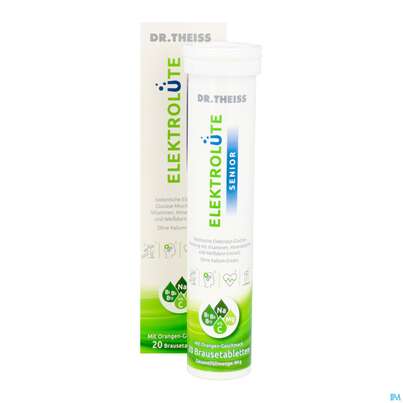 Sie sehen eine Packung Dr.theiss Brausetabl Elektroluete Senior 20st, Produktbild: 08 Dr.theiss Brausetabl Elektroluete Senior 20st, A-Nr.: 5972297 - 08