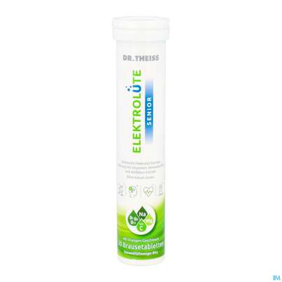 Sie sehen eine Packung Dr.theiss Brausetabl Elektroluete Senior 20st, Produktbild: 10 Dr.theiss Brausetabl Elektroluete Senior 20st, A-Nr.: 5972297 - 10