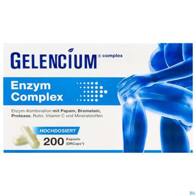 Sie sehen eine Packung Enzym Bromelain/kapseln Complex Hochdosiert Gelencium 200st, Produktbild: 01 Enzym Bromelain/kapseln Complex Hochdosiert Gelencium 200st, A-Nr.: 5885983 - 01