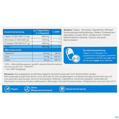 Sie sehen eine Packung Enzym Bromelain/kapseln Complex Hochdosiert Gelencium 200st, Produktbild: 04 Enzym Bromelain/kapseln Complex Hochdosiert Gelencium 200st, A-Nr.: 5885983 - 04