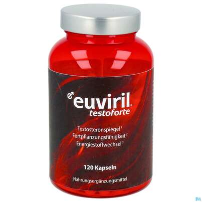 Sie sehen eine Packung Euviril Kapseln Testoforte N 120st, Produktbild: 09 Euviril Kapseln Testoforte N 120st, A-Nr.: 4518225 - 09