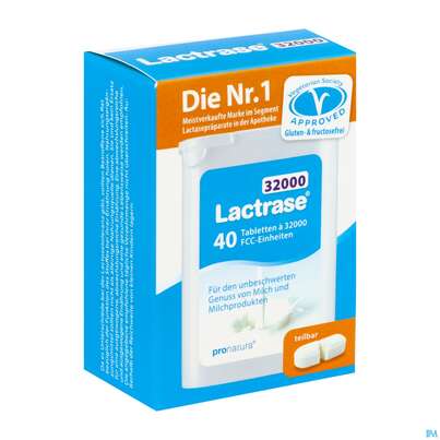 Sie sehen eine Packung Lactrase Teilbare Tabl Im Spender 32.000 Fcc 40st, Produktbild: 02 Lactrase Teilbare Tabl Im Spender 32.000 Fcc 40st, A-Nr.: 5818550 - 02