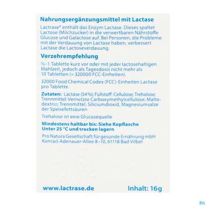 Sie sehen eine Packung Lactrase Teilbare Tabl Im Spender 32.000 Fcc 40st, Produktbild: 03 Lactrase Teilbare Tabl Im Spender 32.000 Fcc 40st, A-Nr.: 5818550 - 03