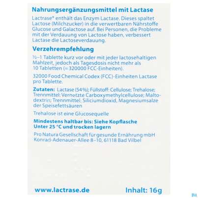 Sie sehen eine Packung Lactrase Teilbare Tabl Im Spender 32.000 Fcc 40st, Produktbild: 04 Lactrase Teilbare Tabl Im Spender 32.000 Fcc 40st, A-Nr.: 5818550 - 04