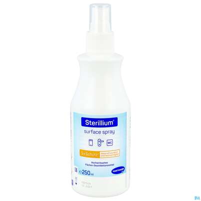 Sie sehen eine Packung Sterillium Flaechendesinfektion Spray 250ml, Produktbild: 02 Sterillium Flaechendesinfektion Spray 250ml, A-Nr.: 5836097 - 02