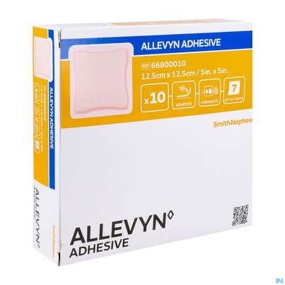 Sie sehen eine Packung Wundverband Allevyn/polyurethan Adhesive 12,5x 12,5cm -tam 10st, Produktbild: 02 Wundverband Allevyn/polyurethan Adhesive 12,5x 12,5cm -tam 10st, A-Nr.: 4731404 - 02