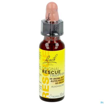 Sie sehen eine Packung 39 Rescura Remedy Notfalltropfen Ohne Alkohol 10ml, Produktbild: 09 39 Rescura Remedy Notfalltropfen Ohne Alkohol 10ml, A-Nr.: 4089132 - 09