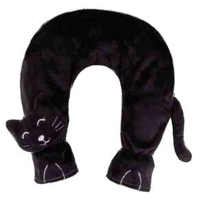 Wärmflasche Nacken Flausch Katze schwarz 1,4L, A-Nr.: 5673896 - 01