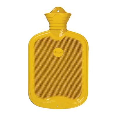 Sie sehen eine Packung Wärmflasche einseitig mit Lamelle gelb, Produktbild: 01 Wärmflasche einseitig mit Lamelle gelb, A-Nr.: 4755273 - 01