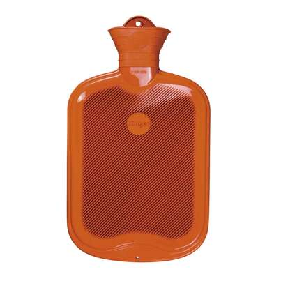 Wärmflasche einseitig mit Lamelle orange, A-Nr.: 5397545 - 01