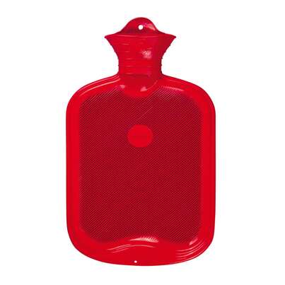 Sie sehen eine Packung Wärmeflasche beidseitig mit Lamelle rot, Produktbild: 01 Wärmeflasche beidseitig mit Lamelle rot, A-Nr.: 5398036 - 01