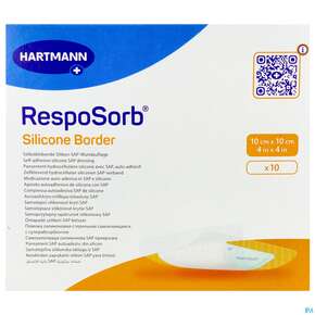 Wundauflagen Resposorb/silicone Border Steril 10x10cm 10st, A-Nr.: 5891156 - 01