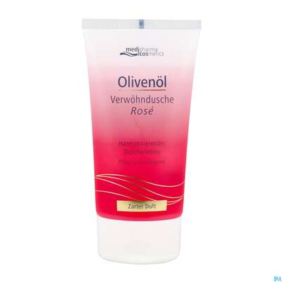 Sie sehen eine Packung Oliven Verwoehndusche Rose 150ml, Produktbild: 01 Oliven Verwoehndusche Rose 150ml, A-Nr.: 5823930 - 01