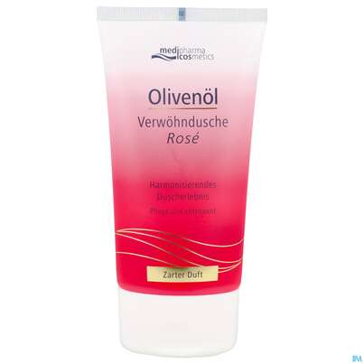 Sie sehen eine Packung Oliven Verwoehndusche Rose 150ml, Produktbild: 02 Oliven Verwoehndusche Rose 150ml, A-Nr.: 5823930 - 02