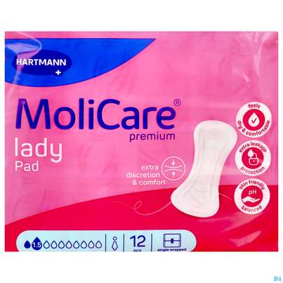 Inkontinenz Molicare Premium/lady Pad Tropfen 1,5 P12 12st, A-Nr.: 5933989 - 01
