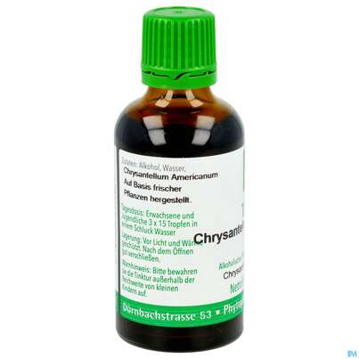 Sie sehen eine Packung Chrysantell Ame Tinktur Phytopharma 50ml, Produktbild: 05 Chrysantell Ame Tinktur Phytopharma 50ml, A-Nr.: 3107543 - 05