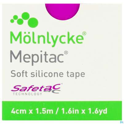 Sie sehen eine Packung Wundverband Mepitac Silikon 4x 150cm 1st, Produktbild: 01 Wundverband Mepitac Silikon 4x 150cm 1st, A-Nr.: 2985589 - 01
