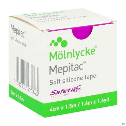 Sie sehen eine Packung Wundverband Mepitac Silikon 4x 150cm 1st, Produktbild: 02 Wundverband Mepitac Silikon 4x 150cm 1st, A-Nr.: 2985589 - 02
