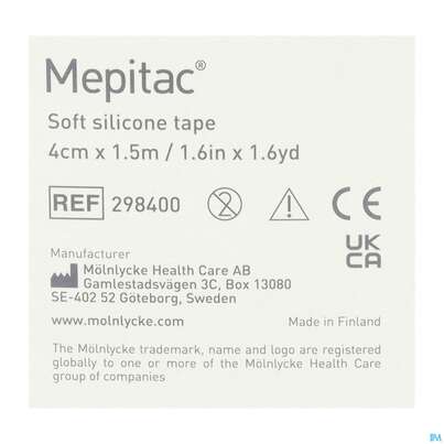 Sie sehen eine Packung Wundverband Mepitac Silikon 4x 150cm 1st, Produktbild: 04 Wundverband Mepitac Silikon 4x 150cm 1st, A-Nr.: 2985589 - 04