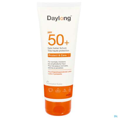 Sie sehen eine Packung Sonnenprodukte Daylong Protect & Care Lotion Spf50+ 100ml, Produktbild: 09 Sonnenprodukte Daylong Protect & Care Lotion Spf50+ 100ml, A-Nr.: 5688018 - 09