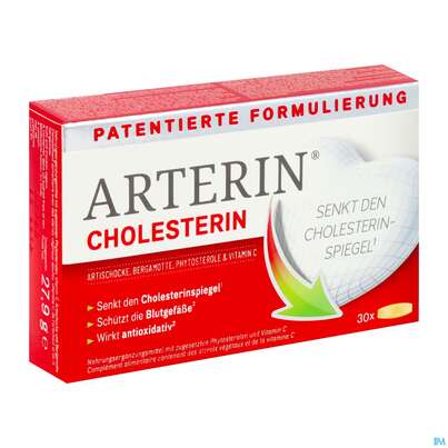 Sie sehen eine Packung Arterin Tabl Cholesterin Bergamotte/pflanzlich 50000 30st, Produktbild: 02 Arterin Tabl Cholesterin Bergamotte/pflanzlich 50000 30st, A-Nr.: 5803040 - 02