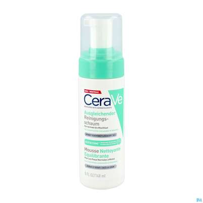Sie sehen eine Packung Cerave Ausgleichende Reinigung Reinigungsschaum 148ml, Produktbild: 01 Cerave Ausgleichende Reinigung Reinigungsschaum 148ml, A-Nr.: 5969160 - 01