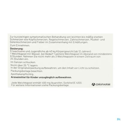 Ibumetin Weichkapseln Express 400mg 20st, A-Nr.: 5880744 - 04