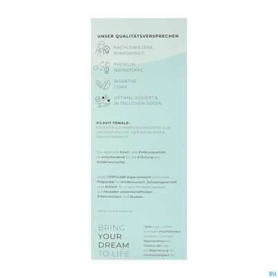Sie sehen eine Packung Vilavit Sachet Female Bei Kinderwunsch Foerd- Erung Eizellqualitaet 1pk, Produktbild: 05 Vilavit Sachet Female Bei Kinderwunsch Foerd- Erung Eizellqualitaet 1pk, A-Nr.: 5916519 - 05