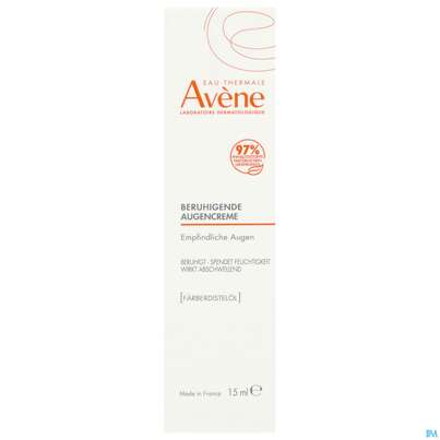 Sie sehen eine Packung Avene Basislinie Beruhigende Augencreme 15ml, Produktbild: 01 Avene Basislinie Beruhigende Augencreme 15ml, A-Nr.: 5961394 - 01
