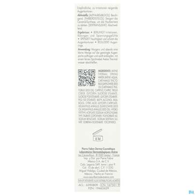 Sie sehen eine Packung Avene Basislinie Beruhigende Augencreme 15ml, Produktbild: 05 Avene Basislinie Beruhigende Augencreme 15ml, A-Nr.: 5961394 - 05