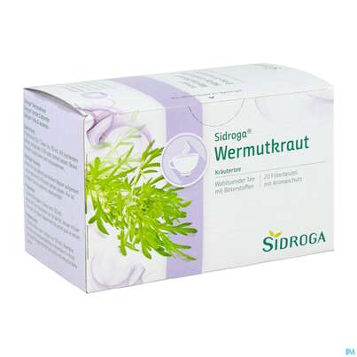 Sie sehen eine Packung Sidroga Tee Wermutkraut 20st, Produktbild: 02 Sidroga Tee Wermutkraut 20st, A-Nr.: 5733606 - 02