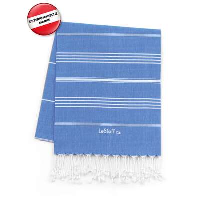Sie sehen eine Packung LeStoff Hamamtuch Sky Blue, Produktbild: 02 LeStoff Hamamtuch Sky Blue, A-Nr.: 5839606 - 02