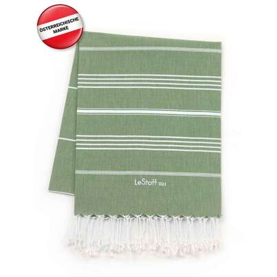 Sie sehen eine Packung LeStoff Hamamtuch Olive, Produktbild: 02 LeStoff Hamamtuch Olive, A-Nr.: 5839641 - 02