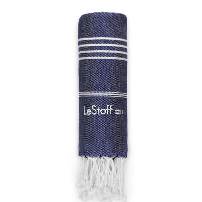 Sie sehen eine Packung LeStoff Hamamtuch Navy, Produktbild: 01 LeStoff Hamamtuch Navy, A-Nr.: 5440904 - 01