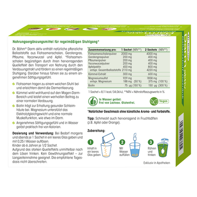 Sie sehen eine Packung Dr. Böhm Darm aktiv, Produktbild: 06 Dr. Böhm Darm aktiv, A-Nr.: 5787795 - 06