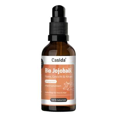 Sie sehen eine Packung Jojobaöl Bio kaltgepresst für Haare, Gesicht & Körper, Produktbild: 01 Jojobaöl Bio kaltgepresst für Haare, Gesicht & Körper, A-Nr.: 6035896 - 01