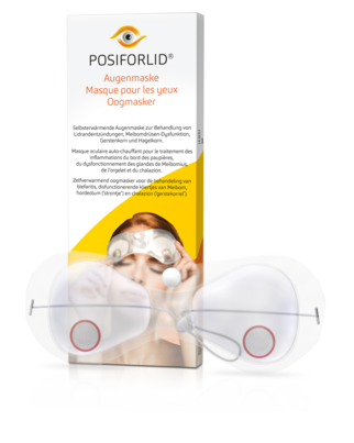 Sie sehen eine Packung Posiforlid® Augenmaske, Produktbild: 01 Posiforlid® Augenmaske, A-Nr.: 4847087 - 01