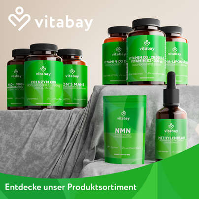 Sie sehen eine Packung Vitabay 5-HTP - 100 mg aus Griffonia mit Vitamin B6, Produktbild: 08 Vitabay 5-HTP - 100 mg aus Griffonia mit Vitamin B6, A-Nr.: 6048999 - 08