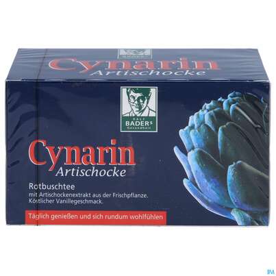 Sie sehen eine Packung Baders Cynarin Artischocke Rotbusch-tee Beutel 20st, Produktbild: 01 Baders Cynarin Artischocke Rotbusch-tee Beutel 20st, A-Nr.: 2848711 - 01
