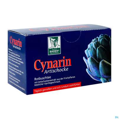 Sie sehen eine Packung Baders Cynarin Artischocke Rotbusch-tee Beutel 20st, Produktbild: 03 Baders Cynarin Artischocke Rotbusch-tee Beutel 20st, A-Nr.: 2848711 - 03