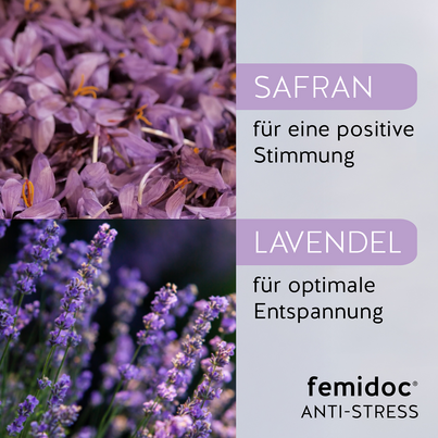 Sie sehen eine Packung femidoc® ANTI-STRESS, Produktbild: 04 femidoc® ANTI-STRESS, A-Nr.: 5082416 - 04