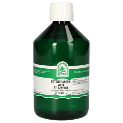 Sie sehen eine Packung BITTERORANGENWEIN ST. SEVERIN 500 ML, Produktbild: 01 BITTERORANGENWEIN ST. SEVERIN 500 ML, A-Nr.: 4312819 - 01