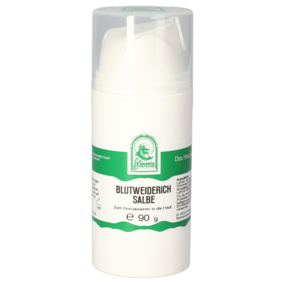 Sie sehen eine Packung BLUTWEIDERICH SALBE 90 G, Produktbild: 01 BLUTWEIDERICH SALBE 90 G, A-Nr.: 5613552 - 01