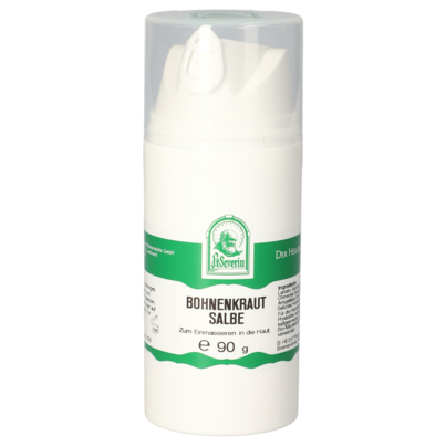 Sie sehen eine Packung BOHNENKRAUT SALBE 90 G, Produktbild: 01 BOHNENKRAUT SALBE 90 G, A-Nr.: 5613575 - 01
