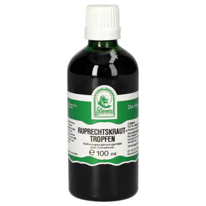 Sie sehen eine Packung RUPRECHTSKRAUT TROPFEN 100 ML, Produktbild: 01 RUPRECHTSKRAUT TROPFEN 100 ML, A-Nr.: 4403060 - 01